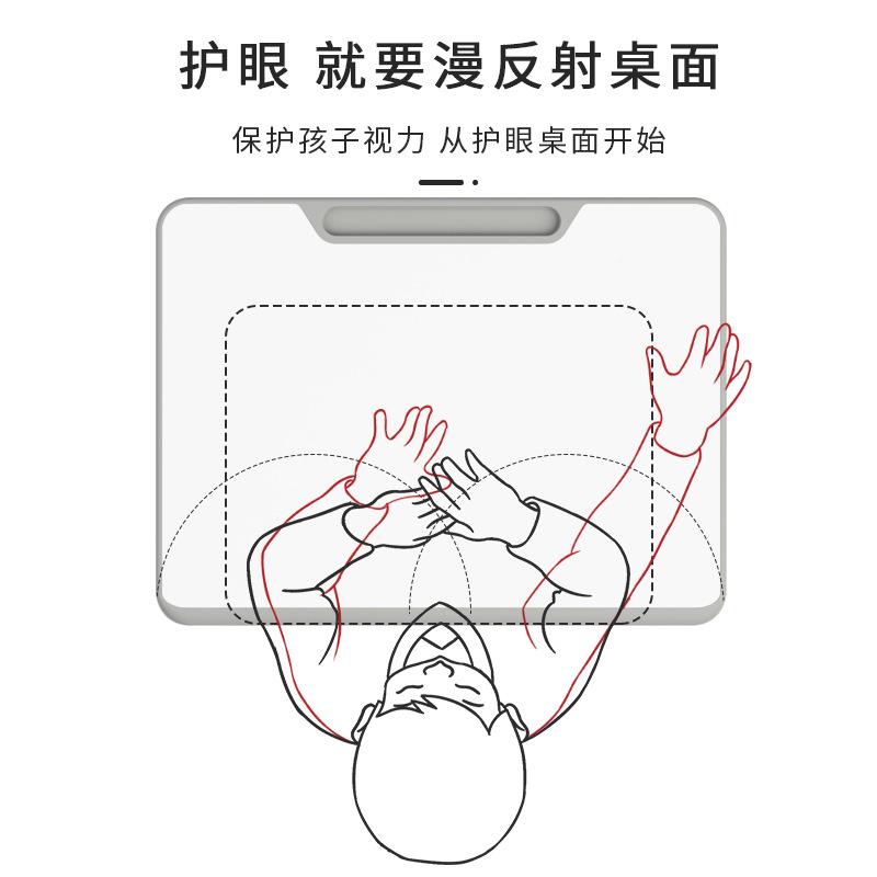 小降育才YCY-668手摇升学生课桌椅校用学习桌套装教室辅导班中学