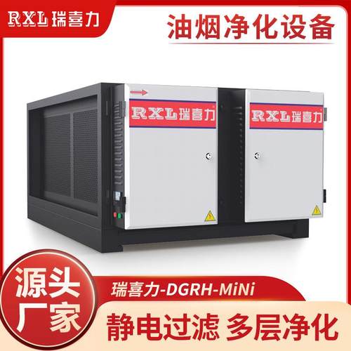 DGRH迷你型餐饮厨房饭店商用低空油烟过滤设备油烟处理净化设备