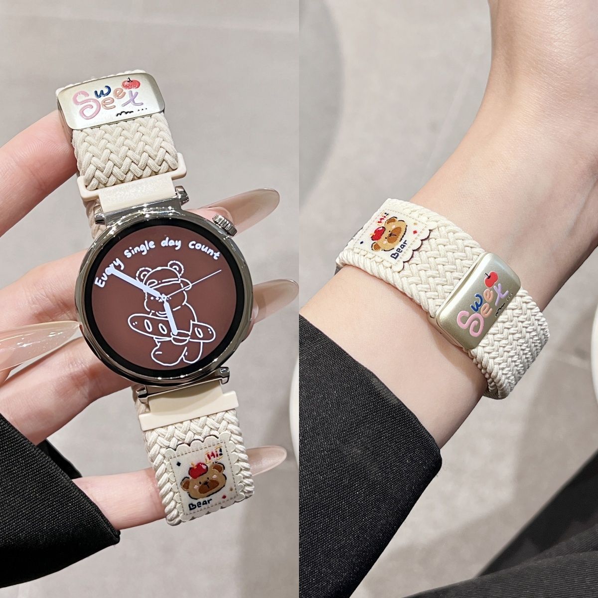 【磁吸扣编织回环腕带】