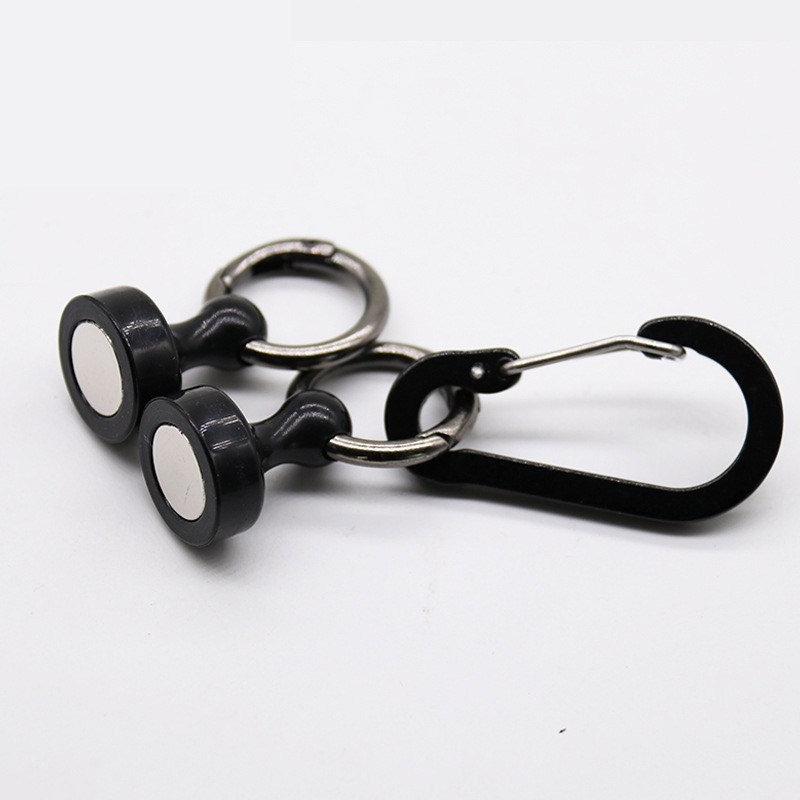 射箭周边礼品 拔箭胶毛巾挂勾磁吸扣 强磁登山S扣磁铁弹簧磁力扣