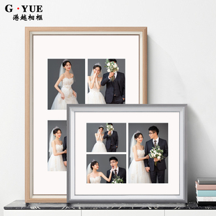 婚纱照相框多张照片组合放大冲洗打印加带和做成20 Q24 3036寸挂