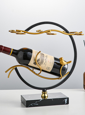 新中式红酒架摆件架m子家用葡萄架装饰品红酒杯架倒挂创意酒柜摆