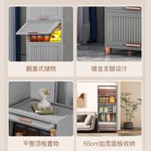 开门式 收纳柜家用客厅置物柜多层简夹衣架收见详情纳架衣易柜室床