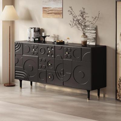 柜中古实木德里斗柜客马厅卧室靠墙储物复古雕风花餐边玄马德里斗