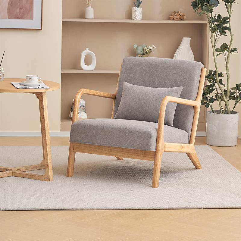 休6R懒人沙发椅子靠背椅阳实木台闲椅子椅家用客厅卧室书房阅1801