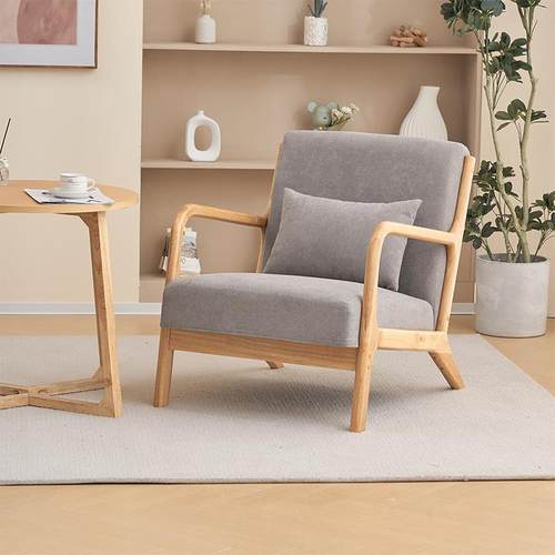 休6R懒人沙发椅子靠背椅阳实木台闲椅子椅家用客厅卧室书房阅1801