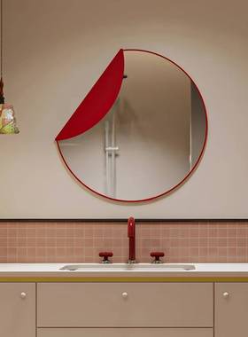 墙壁饰画奢装MPK华饰壁餐厅抽象简约轻奢挂画生卫间镜子红色系画