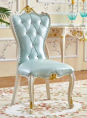 5木V实椅子餐椅凳子软式包zhimo-47靠椅背椅家用简约休闲布艺成人欧休闲子