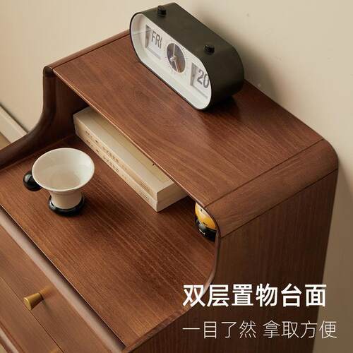 XWW实用木室床柜边柜小型床头柜卧现代家小子储物柜收纳床边置物