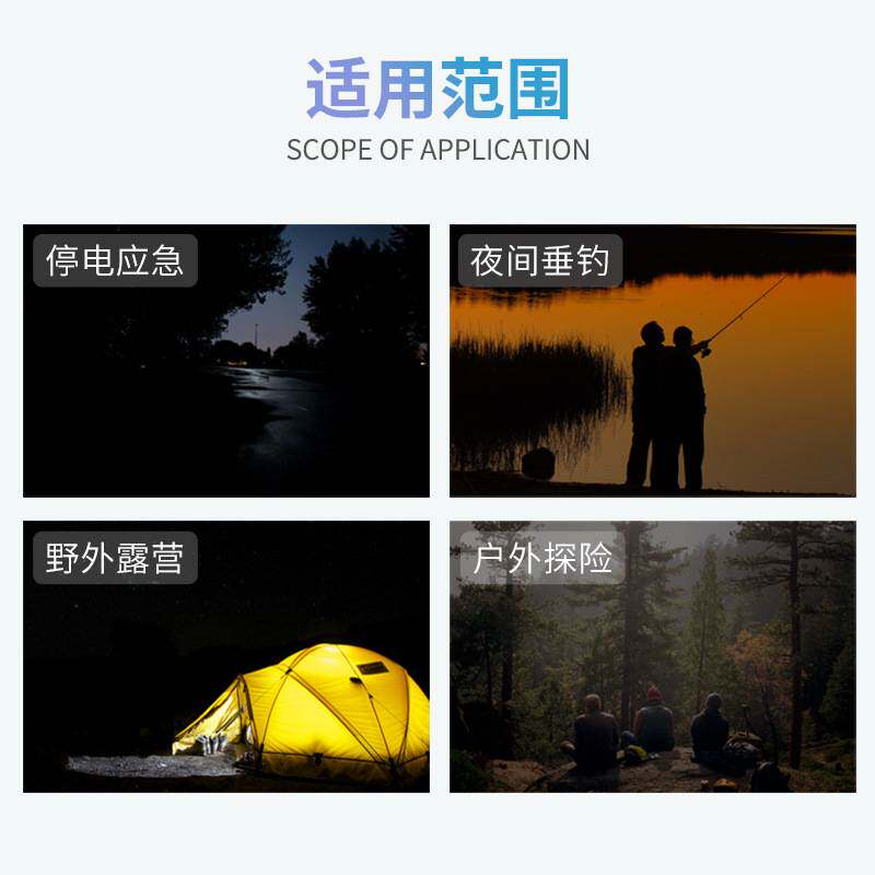 华升黑豹WSL-203led锂电手电筒5W强光户外可充电超亮巡逻探照灯