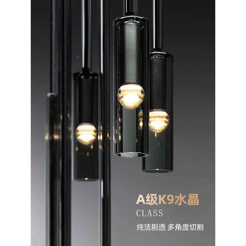 长条水晶餐灯现代简约头个性餐厅桌438灯设计师一三字吧台灯吊具,家装灯饰光源,智能吊灯,淘宝优惠券,粉丝福利购,淘宝优惠卷