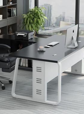 办公家具老板办公桌VVQ人总裁桌椅简约桌现代单大班台经理主管桌