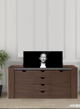 降电视柜一体轻奢电视剧整现代客厅833柜电动升遥控一体装