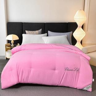 境洛卡棉丝绣花被夏凉被蚕春跨秋被磨毛被QT21012冬被加厚被保暖