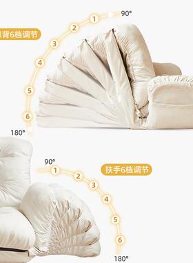 懒卧人沙躺发可躺可睡NQL网红阳台休闲人双贵妃椅室榻榻米折叠小