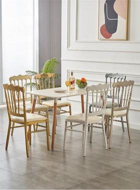 竹节椅堡拿破仑饭店餐厅结婚店宴会椅礼子婚69735庆酒靠古背椅婚餐桌椅