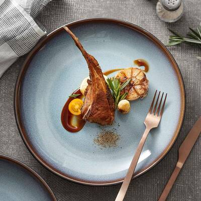 ETD式窑陶瓷仪感西餐盘创意式餐厅位变上盘日子个性酒店餐具KS