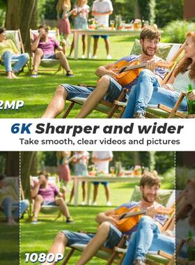 跨境新品 12MP 6K PTZ 三镜头Wifi无线监控 智能跟踪检测报警