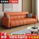沙EQR发小户型猫爪皮沙艺发出屋宽大耐用沙发户型布沙发租折叠小
