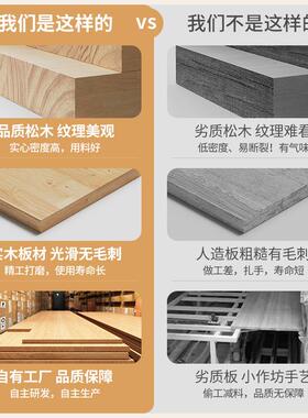 木CA33G63实木书架体靠墙落物地置物架儿童书柜学生家用储松柜收一纳柜子