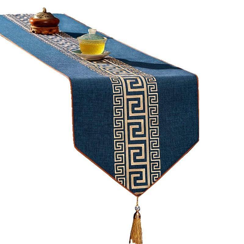 桌旗中式新中式茶台HYLL布艺长茶条简现代茶席防水桌约茶布旗垫布,居家布艺,桌旗,淘宝优惠券,粉丝福利购,淘宝优惠卷