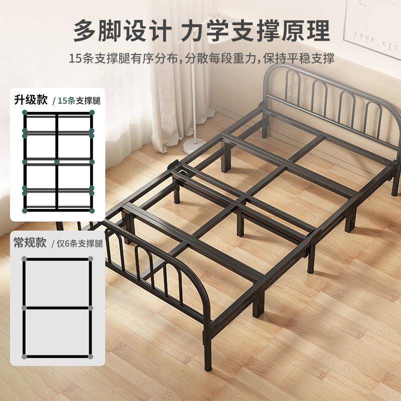 折用叠单人床床家成人1米2午休小床租宿舍出房简易床硬板双人T25T