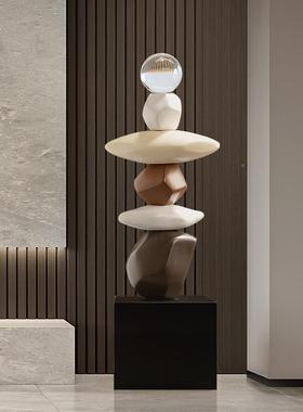 时来运转落地摆件客品厅大型电柜旁边沙视玄关家居发装11591饰轻