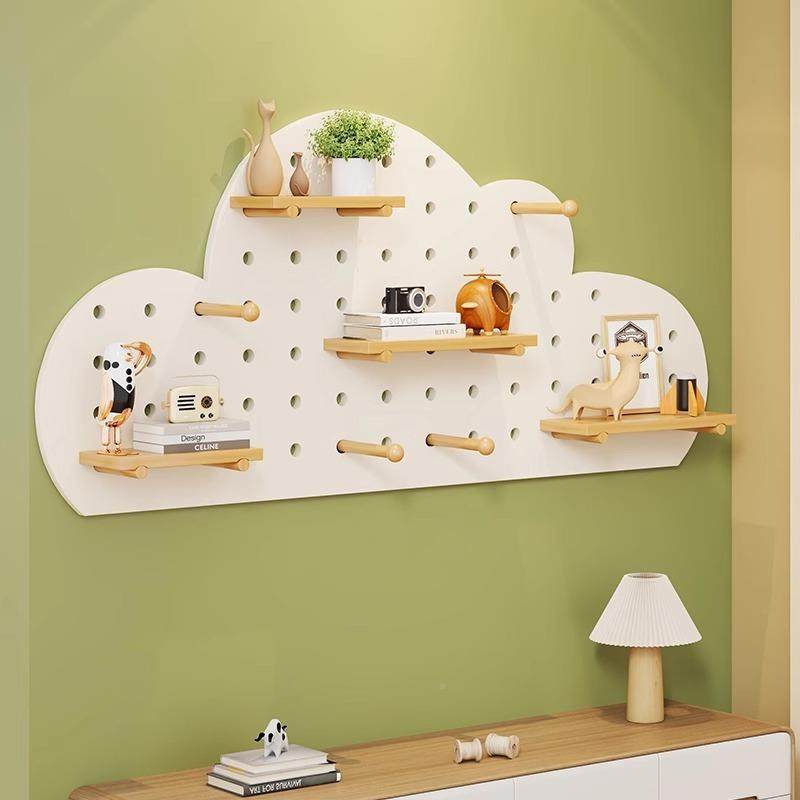 熊猫卡通木洞实洞玄板关墙上装饰置物隔挂衣架架入户收纳NPB墙面,收纳整理,收纳洞洞板,淘宝优惠券,粉丝福利购,淘宝优惠卷