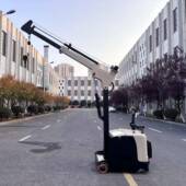 普尔模夫移动小吊车全电动2具搬运车站1吨T驾ZUB起重升降车小型吊