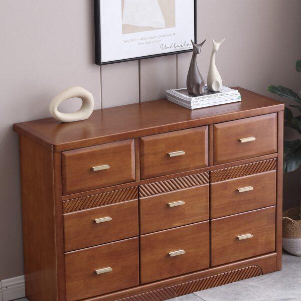 主卧室房间床头床尾落地九斗柜实木客厅立柜收纳储物柜抽屉柜中式