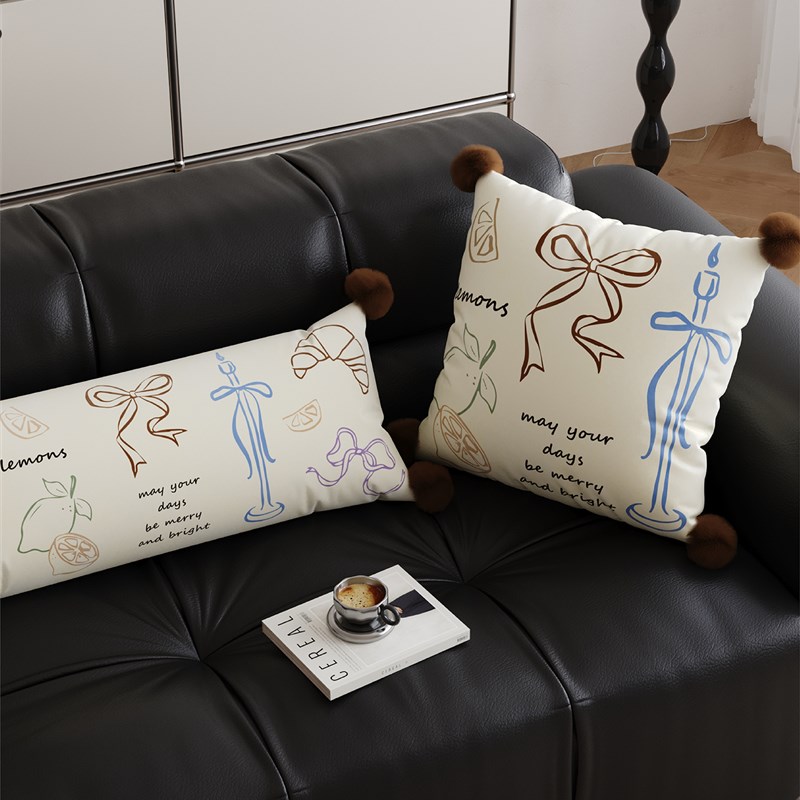 法国无障碍豪华高端枕套垫客厅沙发垫睡眠长Y枕床背腰枕