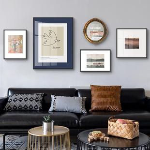 客厅沙发背景墙装 欧北小众艺术奢式 饰画美餐厅 A505轻法式 复古XG