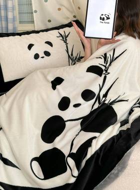 兔绒毛毯冬季加午厚保暖牛奶绒盖毯毛办公室睡毯子发YYI沙毯床单