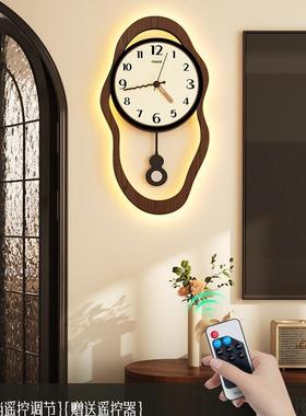 餐厅现艺墙术复古钟表挂钟F98SSHH7客厅简约代创意时钟挂2025款新