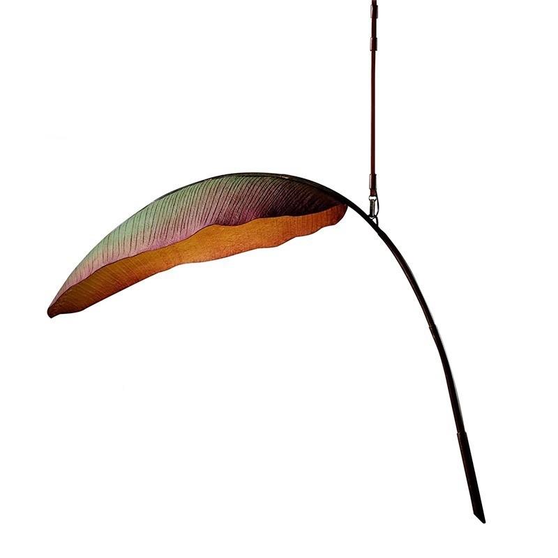 后现代师创意别设300计异形厅餐厅树叶造型吊灯商场展吧墅台叶片