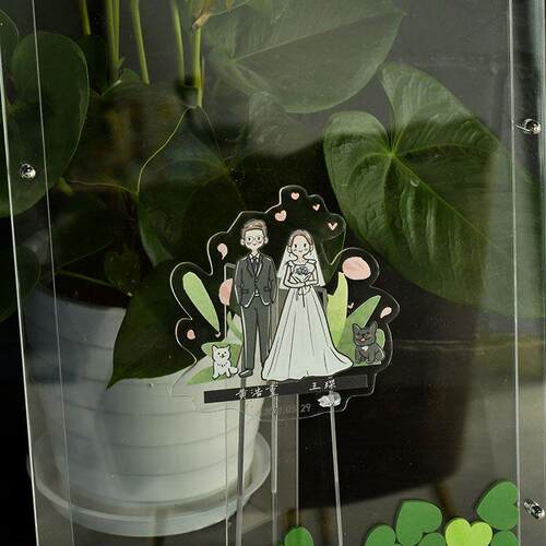 稻草兔兔结婚礼签到板册