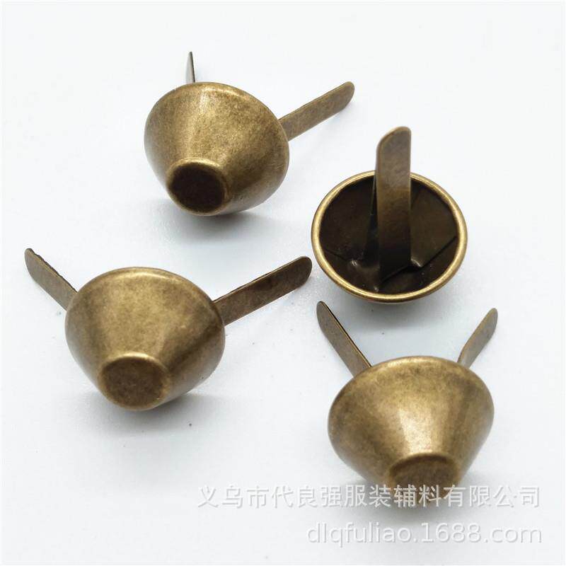 厂家供应脚金属水桶钉双钉CSG五金箱包配件两泡脚钉平头帽钉羊角