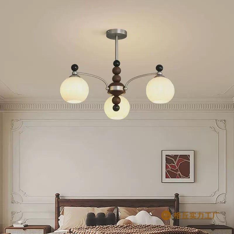 古风客厅吊灯美式款式复古卧96室实木灯饰餐厅灯法具新吊灯