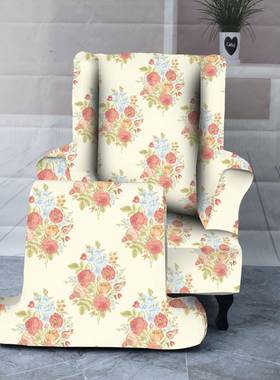 沙发罩单人位诞椅套力翼背防尘罩现代圣弹田园风LHD-沙发老虎凳椅