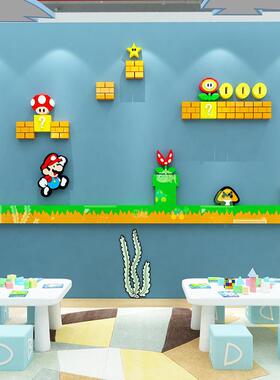 ?儿童房间布置床墙F76567JS面装饰男孩背生卧室头景幼儿园环主创