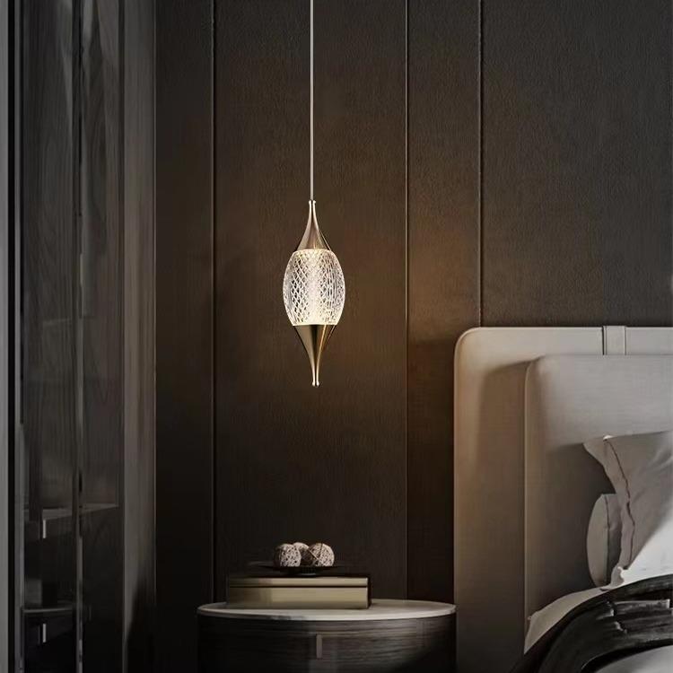 20现25代简卧灯室床头吊水晶轻奢吊约灯