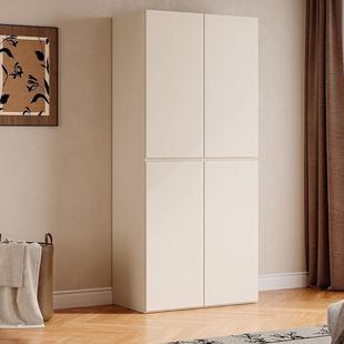 奶油欧板立式木质杰鑫兰卧室风组合柜子房大FOV衣橱家用婚松衣实