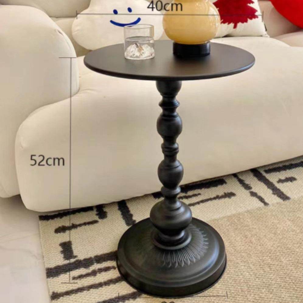 美式FPW沙发边几户轻奢复古头中古小圆桌阳小茶几小型客台厅角几