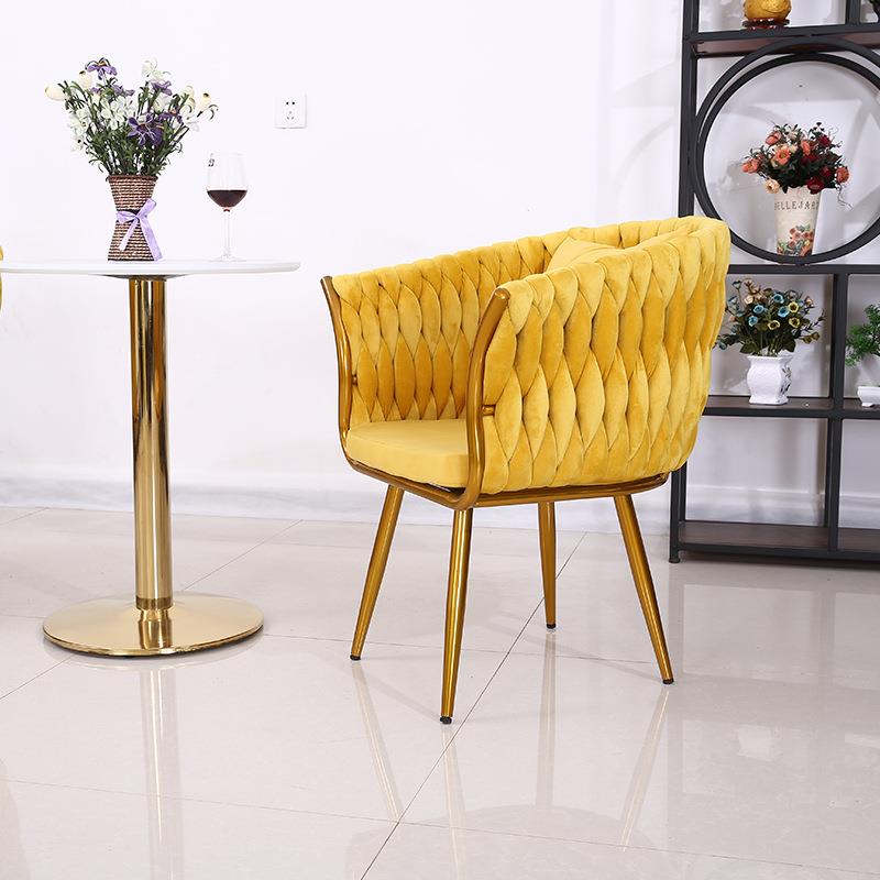 单人664沙发椅庭院绒休闲椅现代布户小型客厅阳发台丝绒沙茶几三