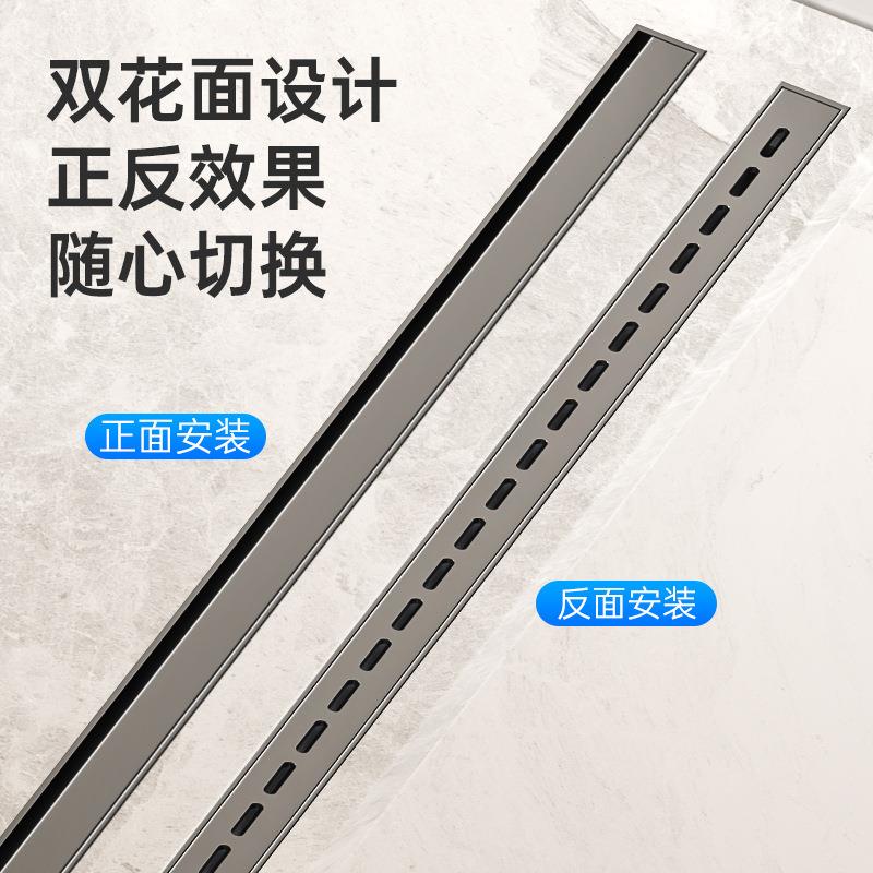 304锈钢3.23.2cm宽cm宽简线性地漏家用洗房手极间淋浴防堵防臭不