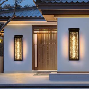 ST-24外新中式水户别墅室外太阳能简约阳台外墙超亮围防走墙廊墙