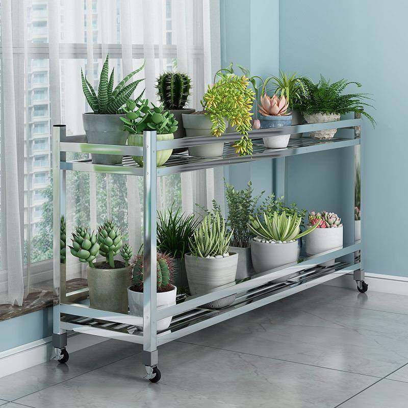 锈不锈钢直钢花架多层省空间家用阳置台物架带轮可移动多肉绿萝花,基础建材,脚轮/万向轮,淘宝优惠券,粉丝福利购,淘宝优惠卷