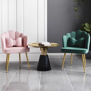 化妆椅简约网室凳子靠女背生卧梳妆LIV台美甲椅轻奢椅子家红用花包邮