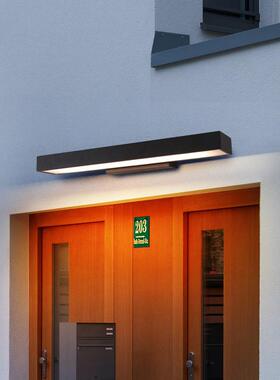 1102壁灯灯跨境厂家户外壁灯黑色LED防水形具长方庭院灯门牌超壁