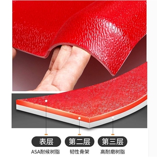 ASA树脂瓦厂家直销屋顶加厚别墅仿古一体瓦屋面防水琉璃瓦小青瓦